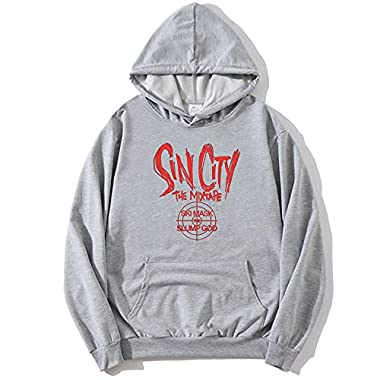 CQXSKWZ Ski Mask The Slump God Sin City Hoodie Sweatshirts Pullover (7,3X-Large)