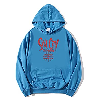 CQXSKWZ Ski Mask The Slump God Sin City Hoodie Sweatshirts Pullover (6,4X-Large)