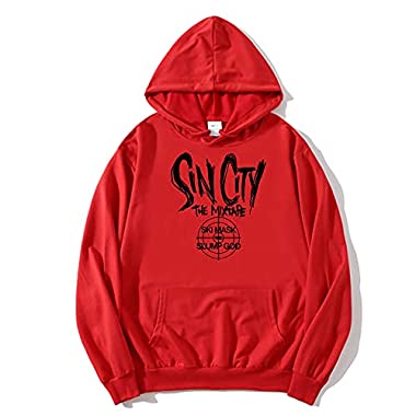 CQXSKWZ Ski Mask The Slump God Sin City Hoodie Sweatshirts Pullover (4,Medium)