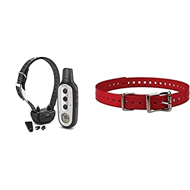 Garmin Delta XC Bundle - Dog Training Device Bundle with Garmin 3/4-Inch Red Collar Strap for Garmin Delta Series
