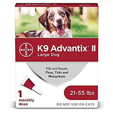 K9 advantix II Flea and Tick Prevention for Large Dogs, 21-55 Pounds, red (86145898)