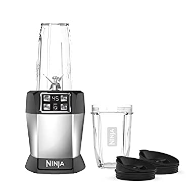 Ninja BL480D Nutri 1000 Watt Auto-IQ Base for Juices, Shakes & Smoothies Personal Blender, 18 and 24 Oz, Black/Silver