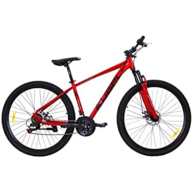 Outroad Mountain Bike, 26Inch Aluminum Full Suspension Road Bike Adult Teen Racing Bicycle Commuter Bike with 21Speed ​​Gears Dual Disc Brakes for Men Women Birthday Gift【US Fast Shipment】 (29Inch)