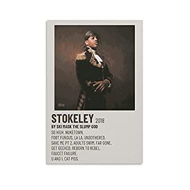 SKI MASK THE SLUMP GOD, STOKELEY 2018 Canvas Poster Wall Art Decor Print Picture Paintings for Living Room Bedroom Decoration Unframe-style112×18inch(30×45cm)