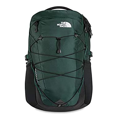 The North Face Borealis Laptop Backpack - Bookbag for Work, School, or Travel, Scarab Green/TNF Black, One Size